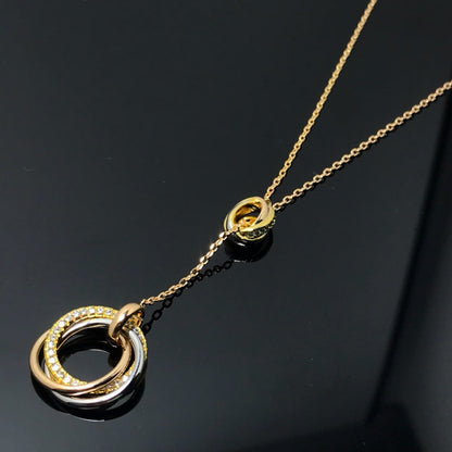 [Resenly Jewelry]TRINITY DIAMONDS NECKLACE