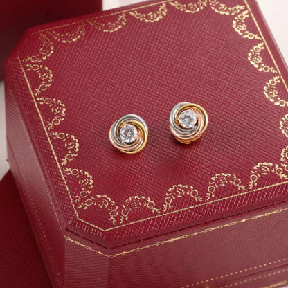 [Resenly Jewelry] トリニティ スタッド ダイヤモンドピアス