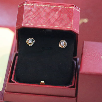 [Resenly Jewelry] トリニティ スタッド ダイヤモンドピアス