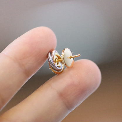 [Resenly Jewelry] トリニティ スタッド ダイヤモンドピアス