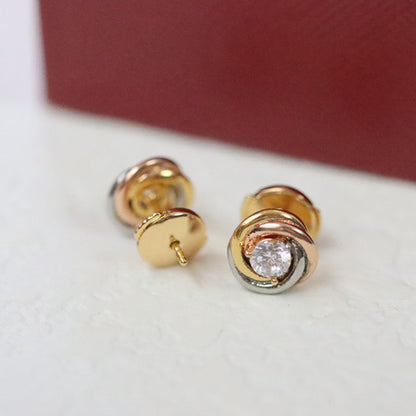[Resenly Jewelry] トリニティ スタッド ダイヤモンドピアス