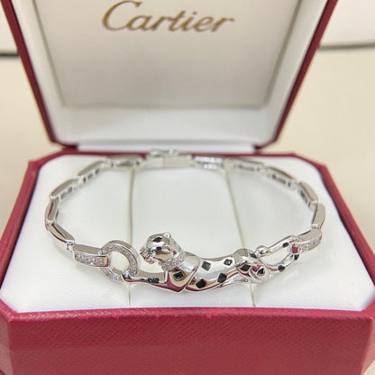 [Resenly Jewelry]PANTHERE HALF DIAMOND ON CHAIN BRACELET
