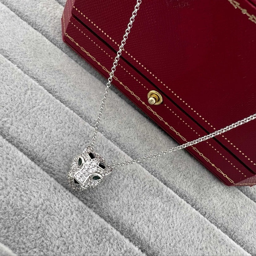 [Resenly Jewelry]PANTHERE FULL DIAMOND NECKLACE