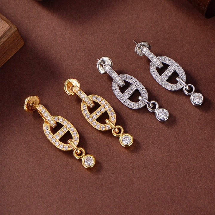 {
  "Resenly Jewelry": "Resenly Jewelry",
  "HM CHAINE DIAMOND EARRINGS": "HM シェーヌ ダイヤモンド ピアス"
}