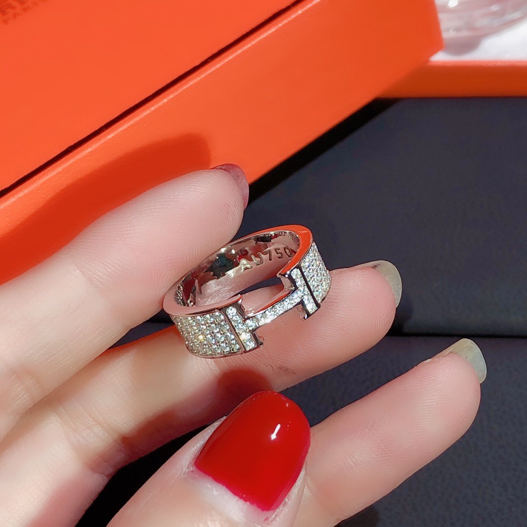 [Resenly Jewelry]Hリング フルダイヤモンド