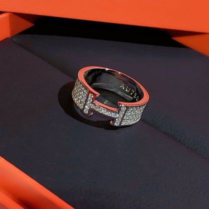 [Resenly Jewelry]Hリング フルダイヤモンド