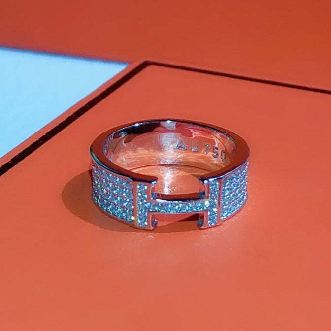 [Resenly Jewelry]Hリング フルダイヤモンド