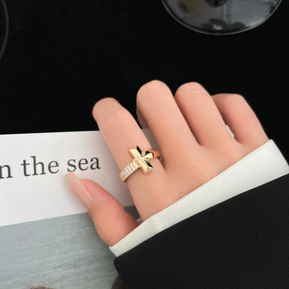 [Resenly Jewelry]T WIDE DIAMOND RING
