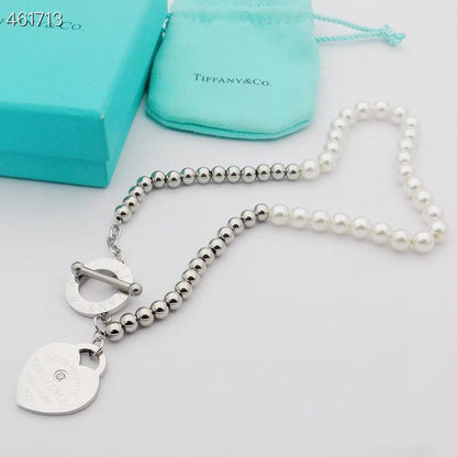 [Resenly Jewelry]RETURN TO TIF HEART TAF BEAD PEARL BRACELET