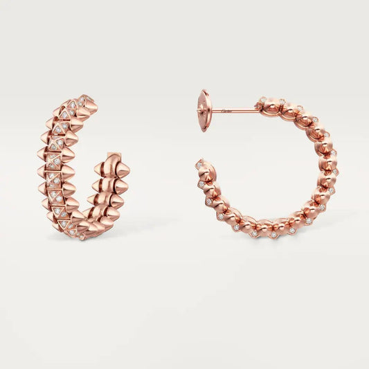 [Resenly Jewelry]CLASH 6.4MM フルダイヤモンド スモールピアス