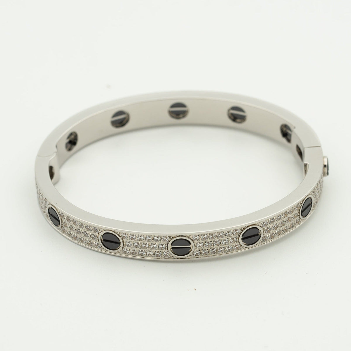 [Resenly Jewelry]LOVE BRACELET 6.1MM DIAMOND-PAVED CERAMIC