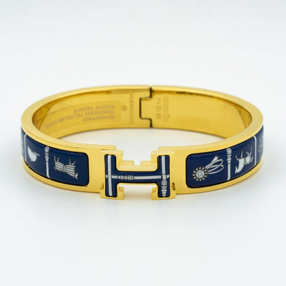 [Resenly Jewelry]H BRACELET BLUE CERAMIC