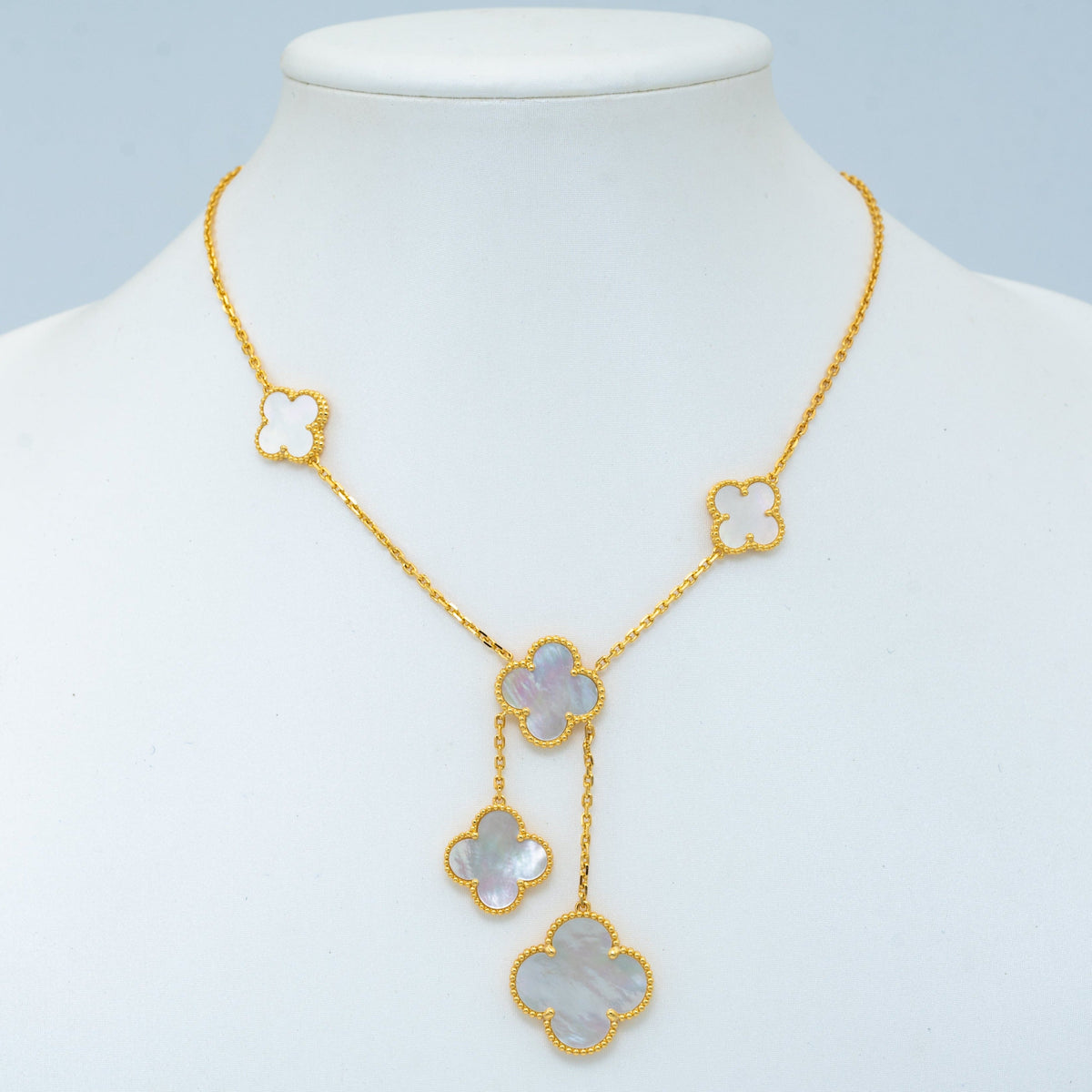 [Resenly Jewelry]CLOVER MOTHER OF PEARL NECKLACE 6 MOTIF