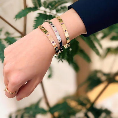 [Resenly Jewelry]2026 RAINBOW LOVE BRACELET 6.1MM  10 DIAMONDS