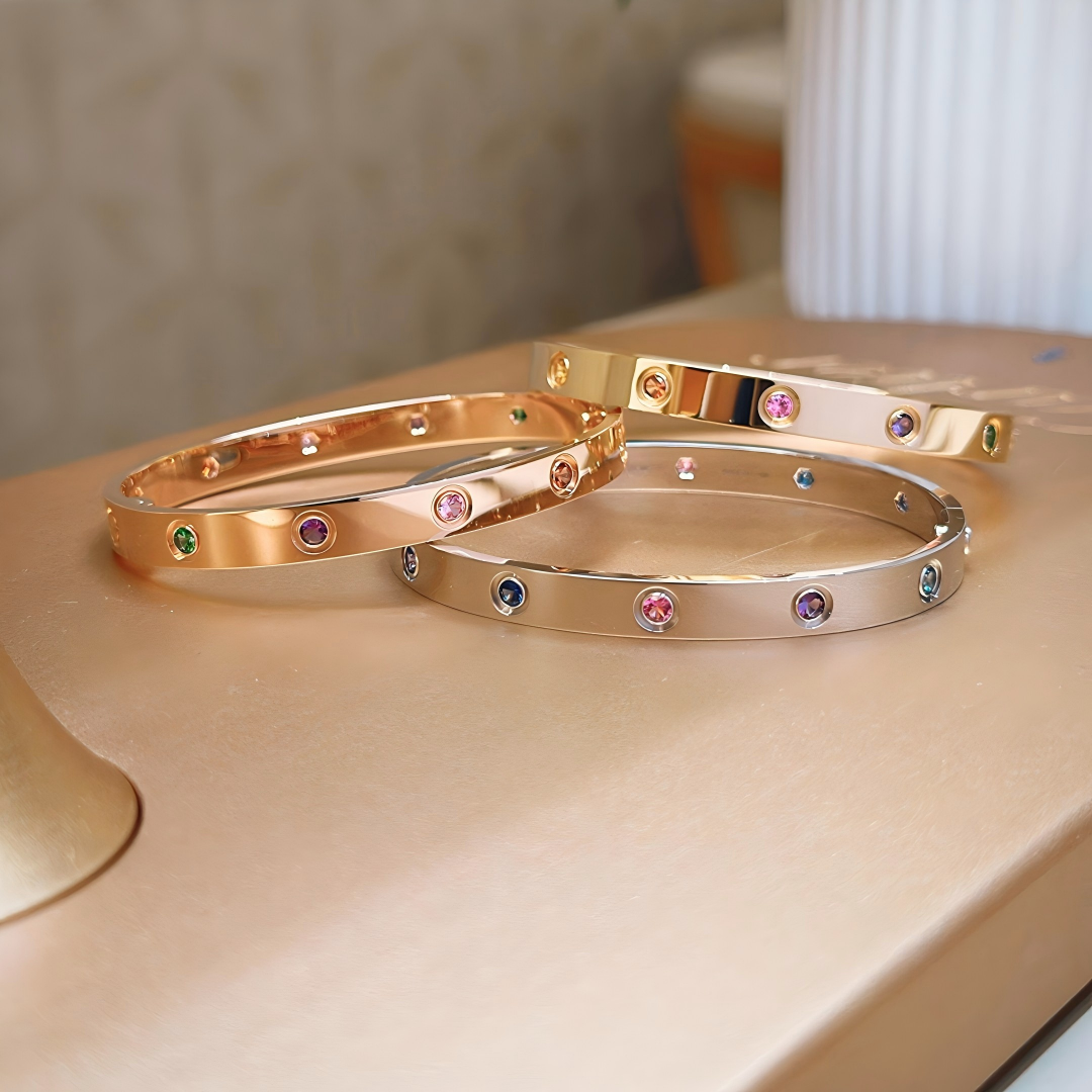 [Resenly Jewelry]2026 RAINBOW LOVE BRACELET 6.1MM  10 DIAMONDS