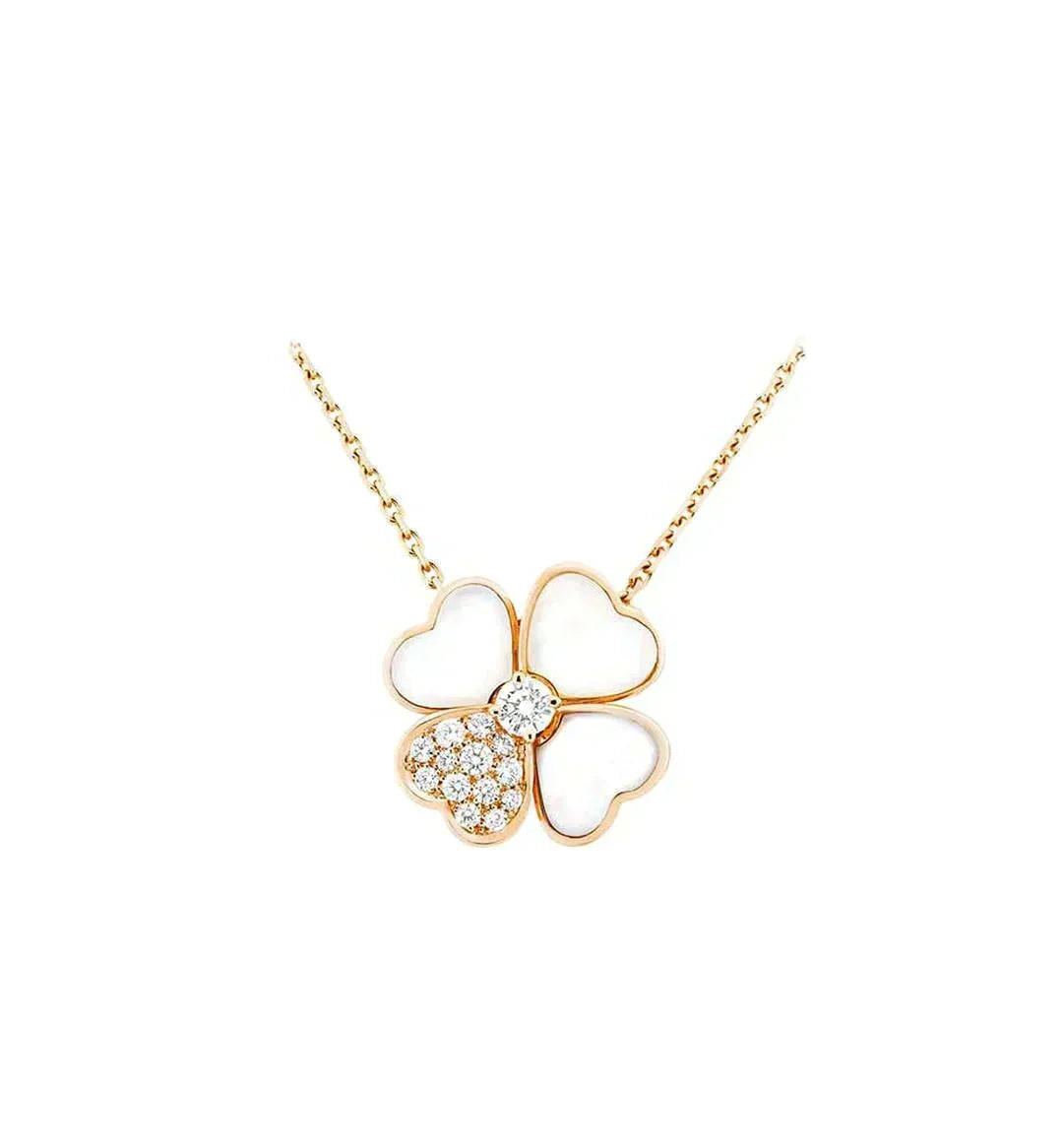 {
  "Resenly Jewelry": "Resenly Jewelry",
  "CLOVER MOP DIAMOND ROSE GOLD NECKLACE": "クローバー MOP ダイヤモンド ローズゴールド ネックレス"
}