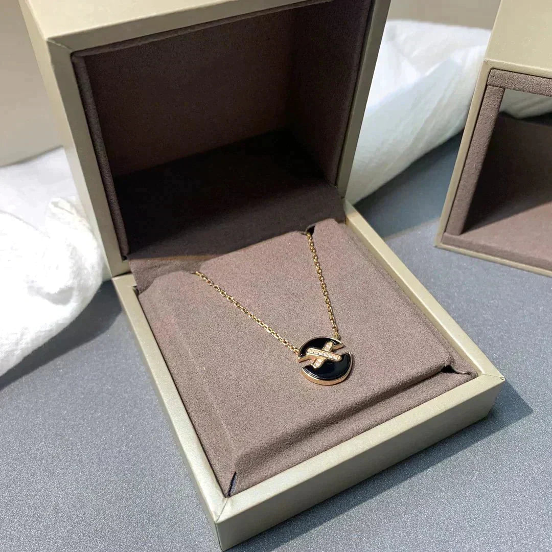 [Resenly Jewelry]JEUX DE ROSE GOLD DIAMOND NECKLACE