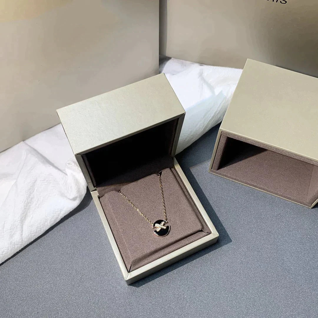 [Resenly Jewelry]JEUX DE ROSE GOLD DIAMOND NECKLACE