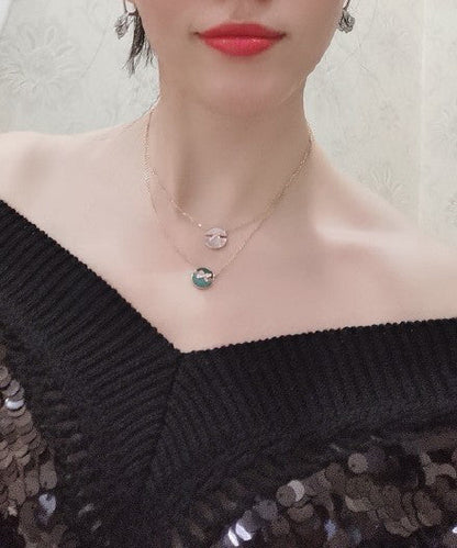 [Resenly Jewelry]JEUX DE ROSE GOLD DIAMOND NECKLACE