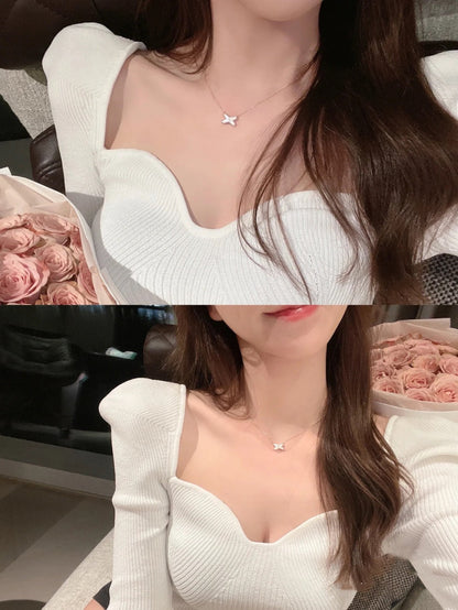 [Resenly Jewelry]JEUX DE NECKLACE 1 DIAMOND