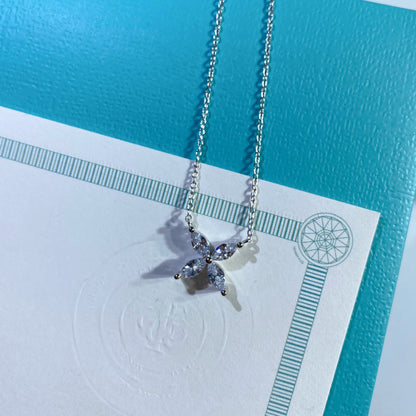 [Resenly Jewelry]PLATINUM AND DIAMOND VICTORIA PENDANT NECKLACE