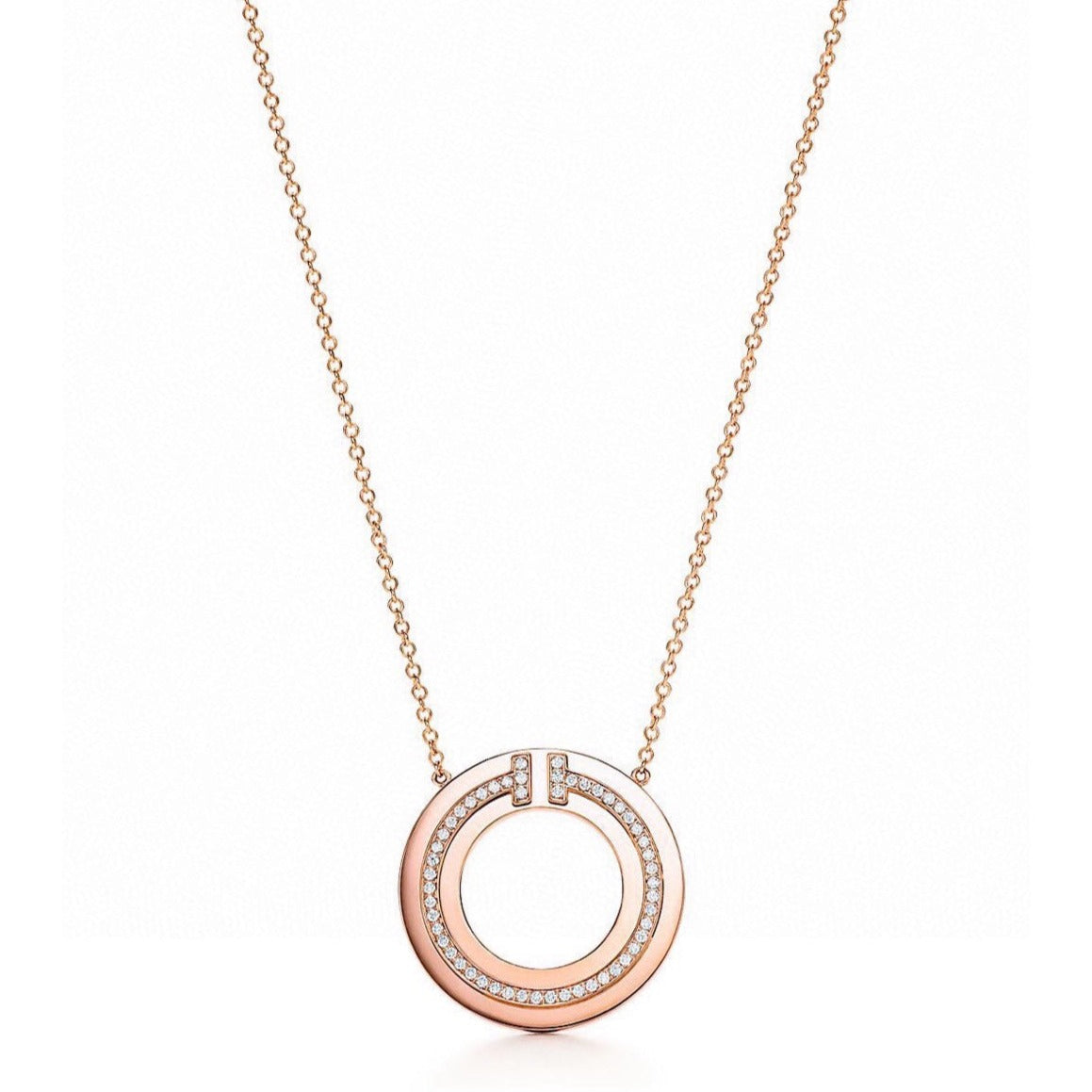 [Resenly Jewelry]ダイヤモンド＆マザーオブパール サークルペンダント