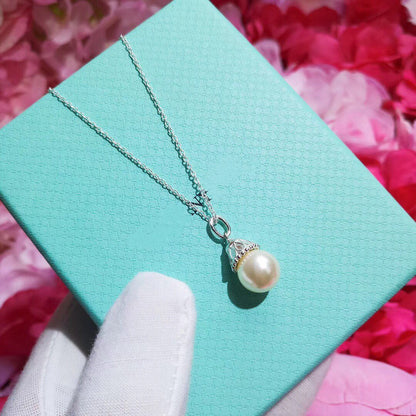 [Resenly Jewelry]PEARL PENDANT GATSBY ZIEGFELD PEARL SILVER NECKLACE
