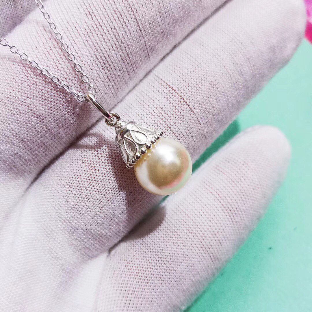 [Resenly Jewelry]PEARL PENDANT GATSBY ZIEGFELD PEARL SILVER NECKLACE
