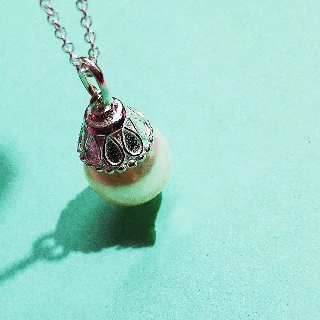 [Resenly Jewelry]PEARL PENDANT GATSBY ZIEGFELD PEARL SILVER NECKLACE