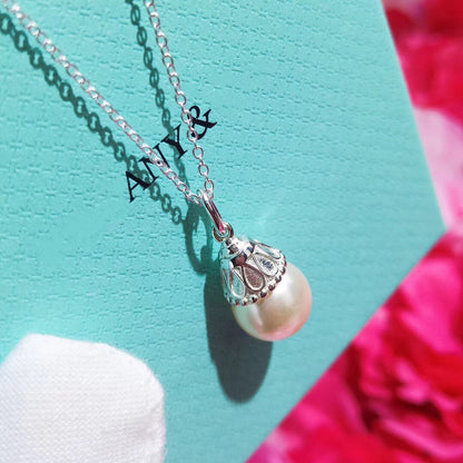 [Resenly Jewelry]PEARL PENDANT GATSBY ZIEGFELD PEARL SILVER NECKLACE