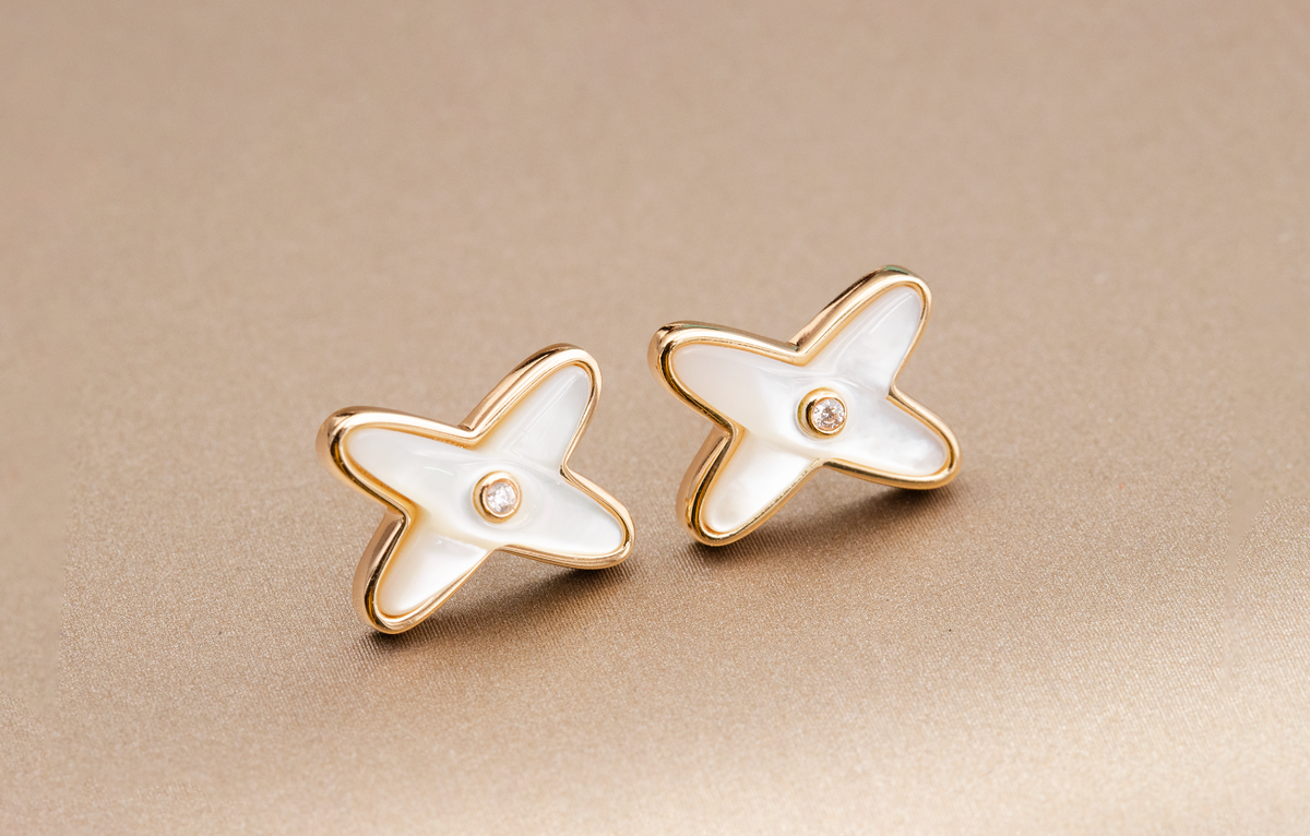 {
  "Resenly Jewelry": "レゼンリー・ジュエリー",
  "JEUX DE WHITE MOP PINK GOLD DIAMOND EARRINGS": "JEUX DE ホワイトマザーオブパール ピンクゴールド ダイヤモンド イヤリング"
}