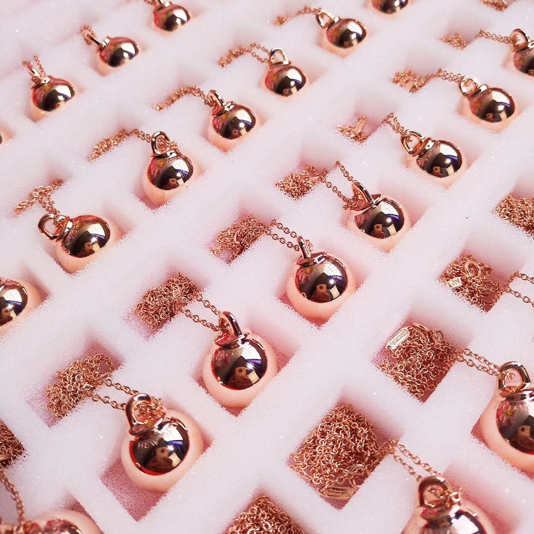[Resenly Jewelry]HARDWEAR PENDENTIF BALL ROSE NECKLACE