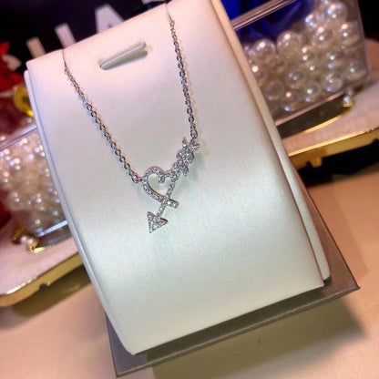 [Resenly Jewelry]COLGANTE HEART & ARROW NECKLACE