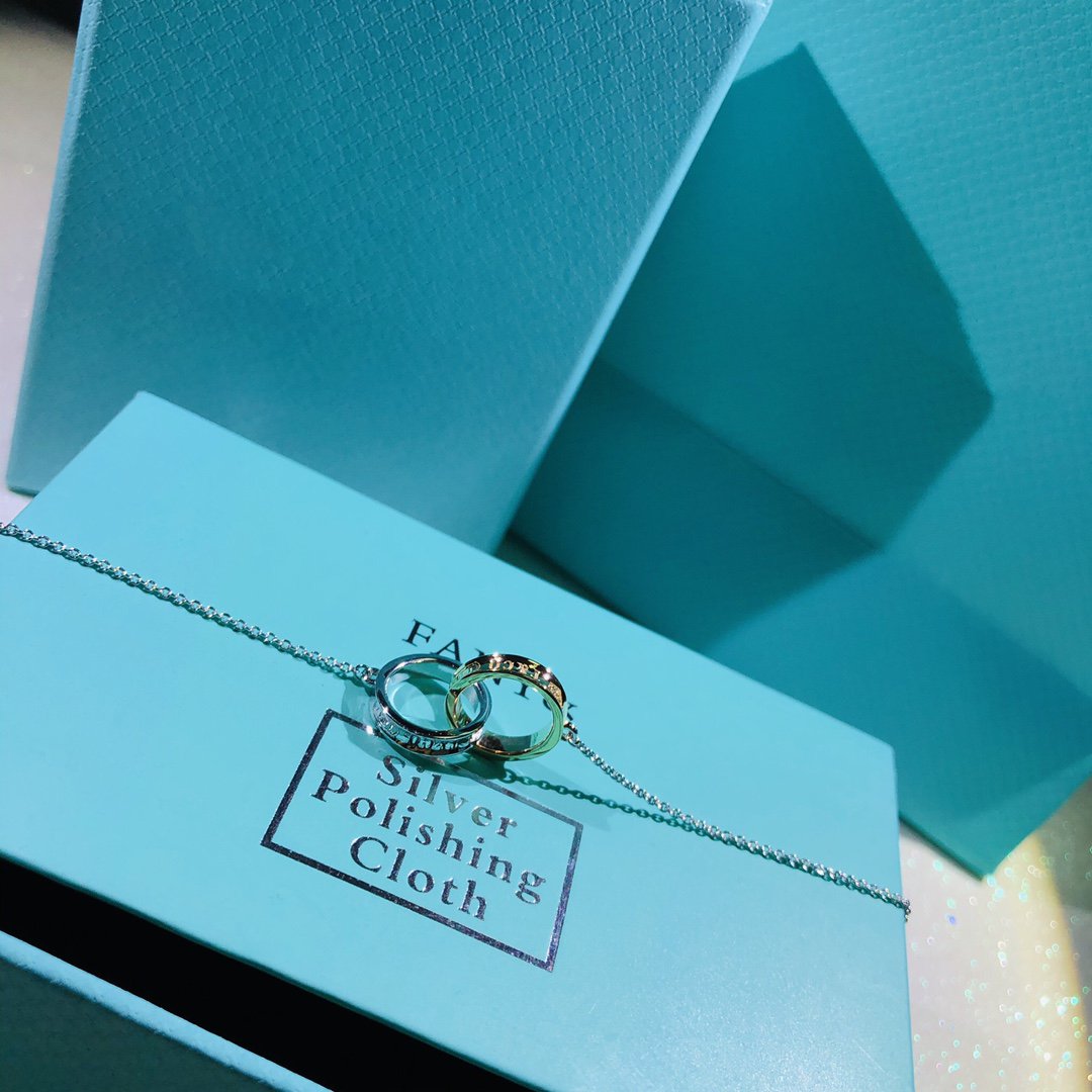 [Resenly Jewelry]インターロッキングサークルペンダント スモールネックレス