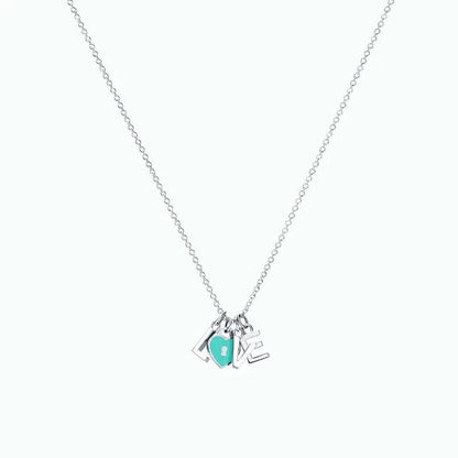 [Resenly Jewelry]COLLAR LOVE PLATA NECKLACE