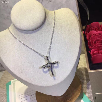 [Resenly Jewelry]CROSS NECKLACE STERLING SILVER MATERIAL