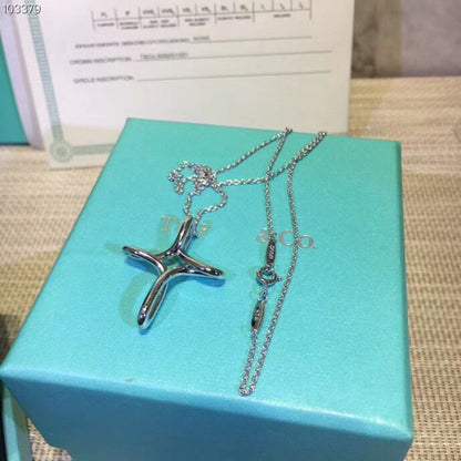 [Resenly Jewelry]CROSS NECKLACE STERLING SILVER MATERIAL