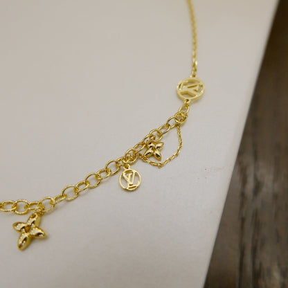 [Resenly Jewelry]ブルーミング サプル ネックレス ブラス