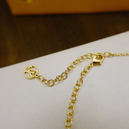 [Resenly Jewelry]ブルーミング サプル ネックレス ブラス