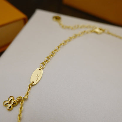 [Resenly Jewelry]ブルーミング サプル ネックレス ブラス