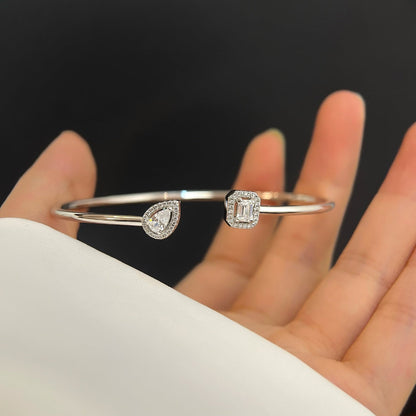 [Resenly Jewelry]JONC FLEX MY TWIN TOI & MOI SILVER DIAMOND BRACELET