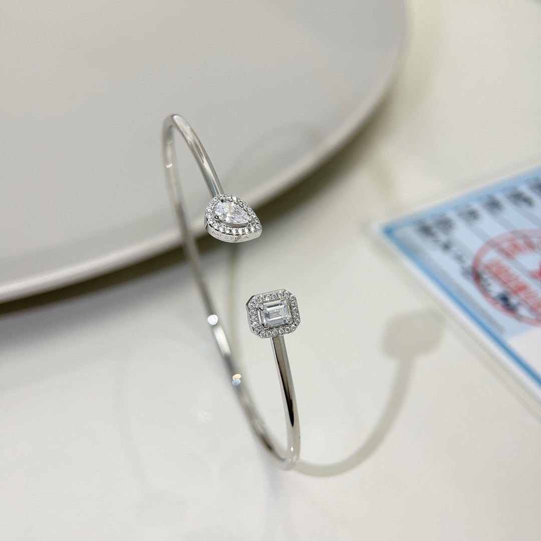 [Resenly Jewelry]JONC FLEX MY TWIN TOI & MOI SILVER DIAMOND BRACELET