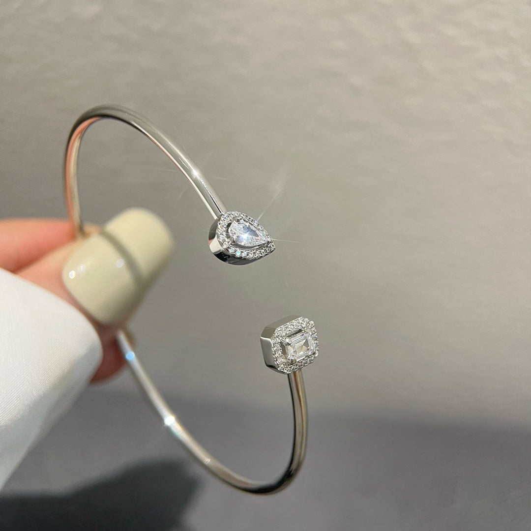 [Resenly Jewelry]JONC FLEX MY TWIN TOI & MOI SILVER DIAMOND BRACELET