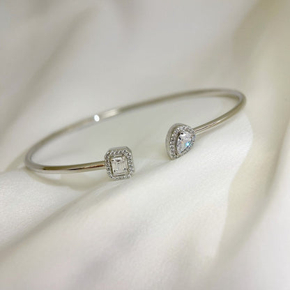 [Resenly Jewelry]JONC FLEX MY TWIN TOI & MOI SILVER DIAMOND BRACELET