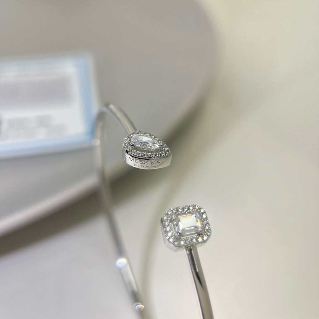 [Resenly Jewelry]JONC FLEX MY TWIN TOI & MOI SILVER DIAMOND BRACELET