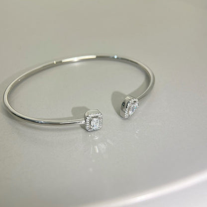 [Resenly Jewelry]JONC FLEX MY TWIN TOI & MOI SILVER DIAMOND BRACELET