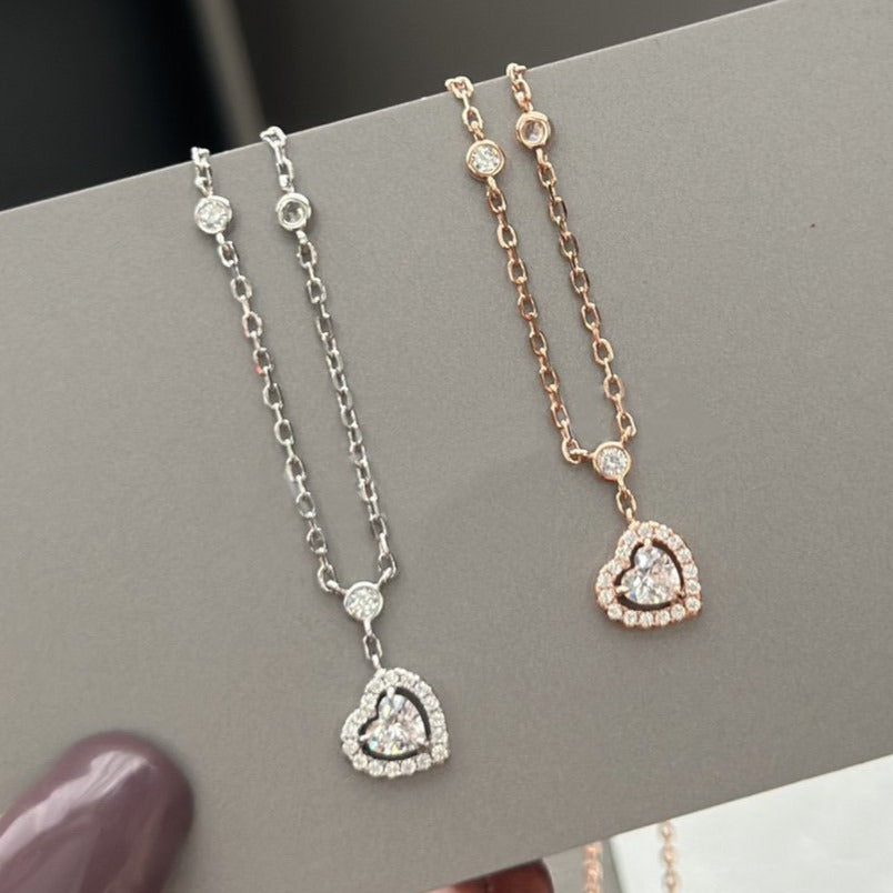 [Resenly Jewelry]JOY HEART DIAMOND NECKLACE