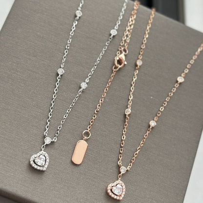 [Resenly Jewelry]JOY HEART DIAMOND NECKLACE