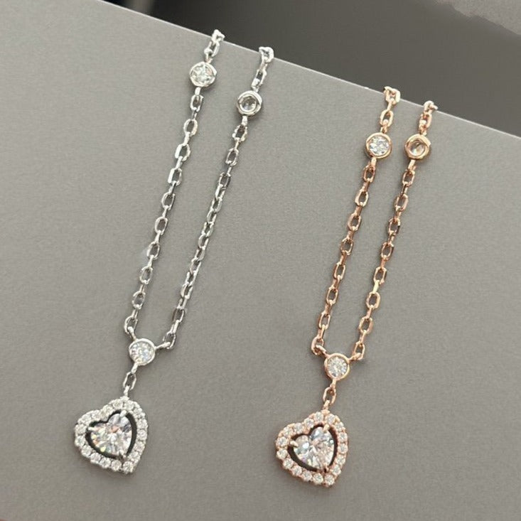 [Resenly Jewelry]JOY HEART DIAMOND NECKLACE