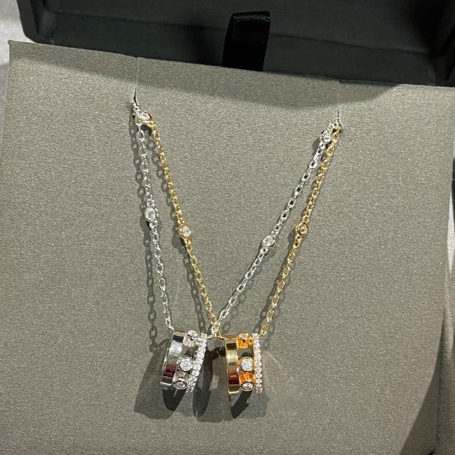[Resenly Jewelry]CHAIN MOVE ROMANE PEDAND NECKLACE